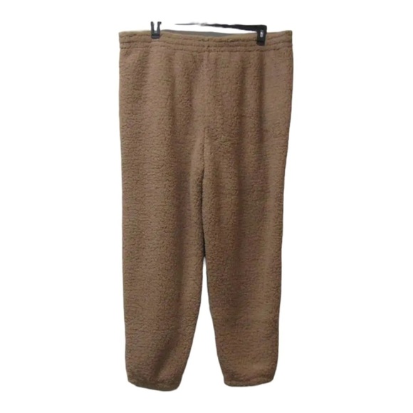 SKIMS Teddy Sherpa Fleece Jogger Pants Beige Tigers Eye 2XL NWT - Picture 10 of 10
